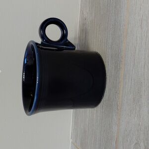Fiesta Homer Laughlin Cobalt Blue Ring Handle Coffee Mug